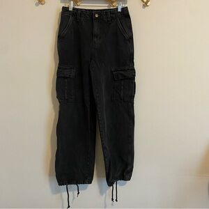 Levi's Black '94 Baggy Cinched Ankle Cargo Jeans size 24
